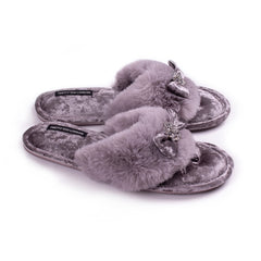 Amelie Embellished Toe Post Slippers