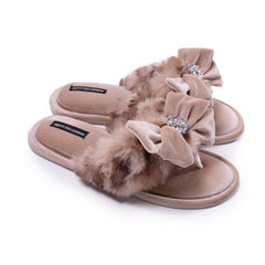 Amelie Embellished Toe Post Slippers