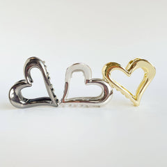 Amara | Heart Shape Metal Claw Clip: Assorted