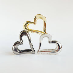 Amara | Heart Shape Metal Claw Clip: Assorted