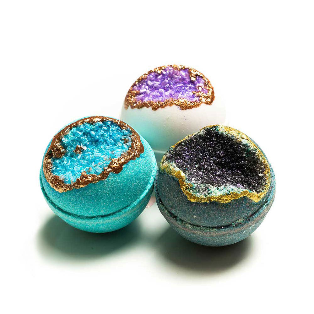 Calm and Relax Geode Bath Bomb Set