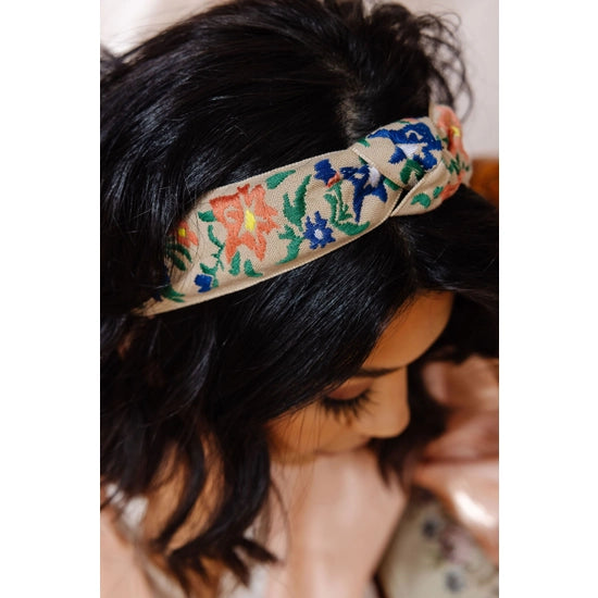 Vintage Floral Hard Headband